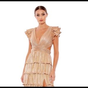 Ienna Mac Duggal Ruffle Tiered Gown size 2